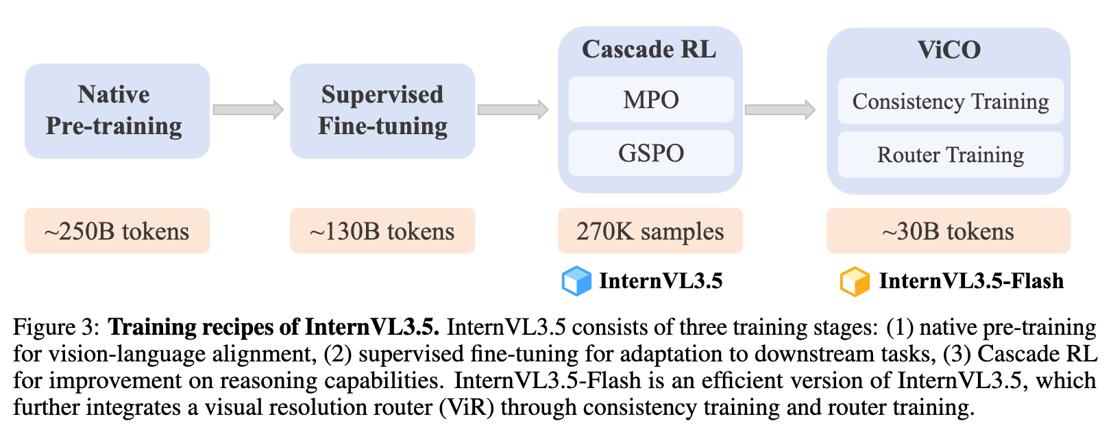 InternVL3.5的训练流程