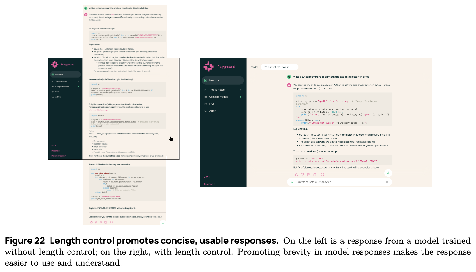 长度控制对模型回复简洁性的影响示例